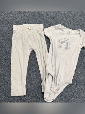 Baby Boys Blue Matching Set Onesie and Pants Size 24m